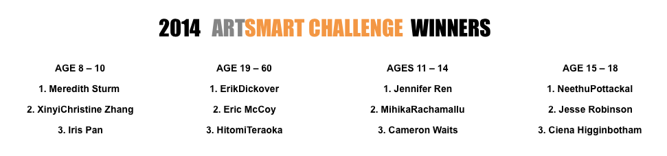 Art Smart Challenge 2014 winners