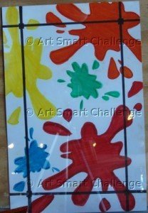 Splatters on wall - Art Smart Challenge