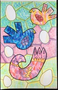 birds Stained glass
