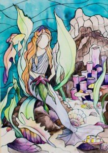 Stained Glass - Mermaid