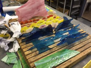 stained glass pieces - stained glass project